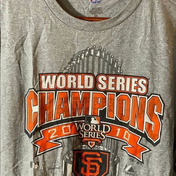 Majestic Men’s MLB San Francisco Giants Graphic T-Shirt Short Sleeve Sz 2XL - Picture 2 of 5